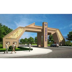 華陽雕塑 重慶藝術大門設計 四川校園大門 貴州景區大門安裝